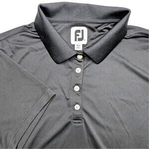 Footjoy Womens Golf Polo Shirt - XL Black FJ Performance‎ Stretch